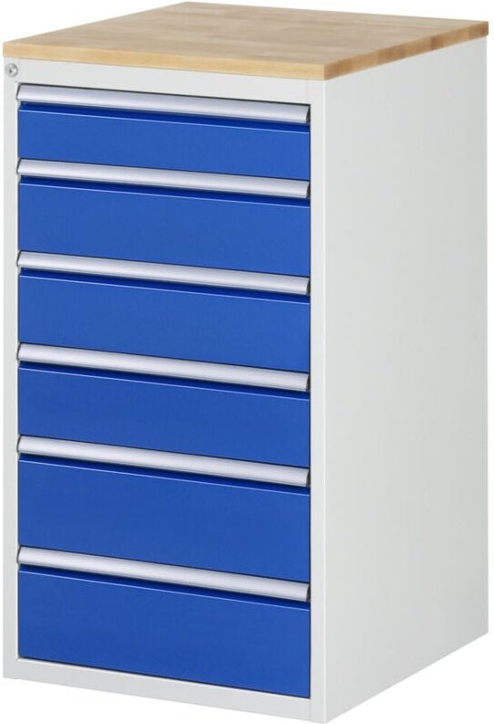 Thumbnail - Schubladenschrank L7.6, B580xT650xH1035mm, B-Top-25mm, 6x Schublade-TA - RAU