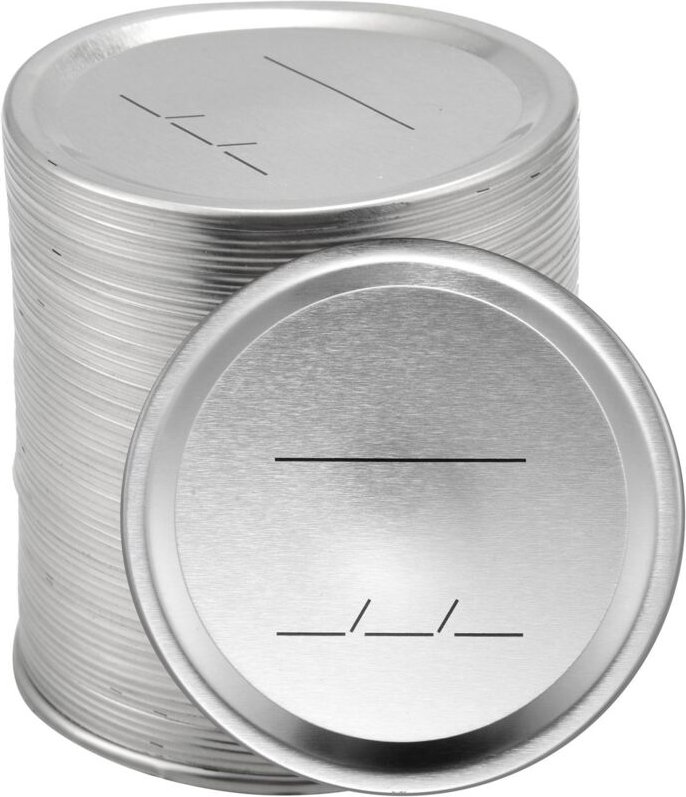 80 Stück Weithals-Dosendeckel, Glasdeckel für Kugelhähne, geteilter Typ, auslaufsicher, 86 mm