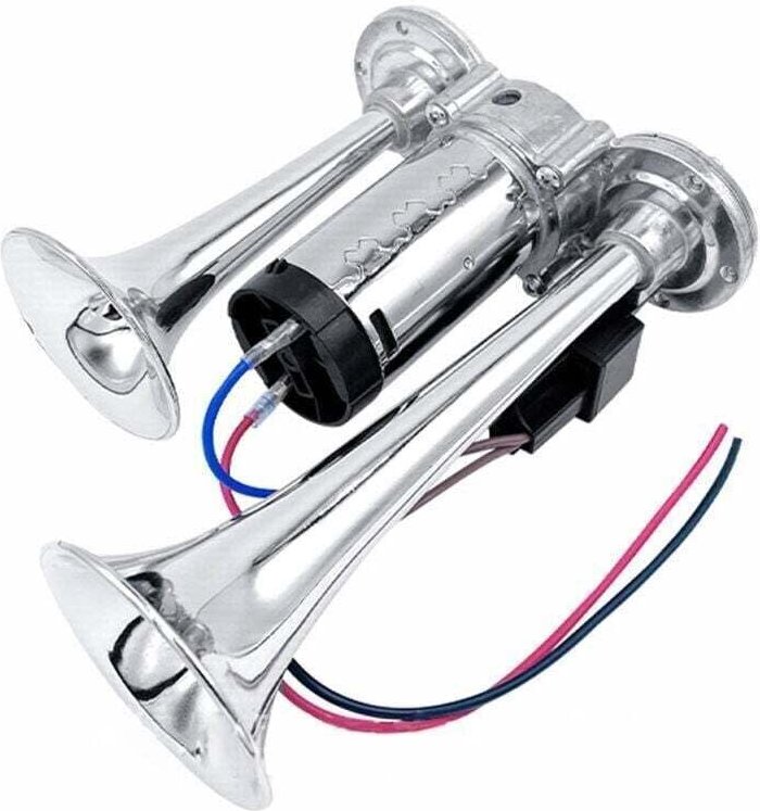 YMYNY 600DB Doppeltrompeten, super lautes Drucklufthorn-Set mit Kompressor, universell für 12-V-Autos, Motorräder, LKWs,...