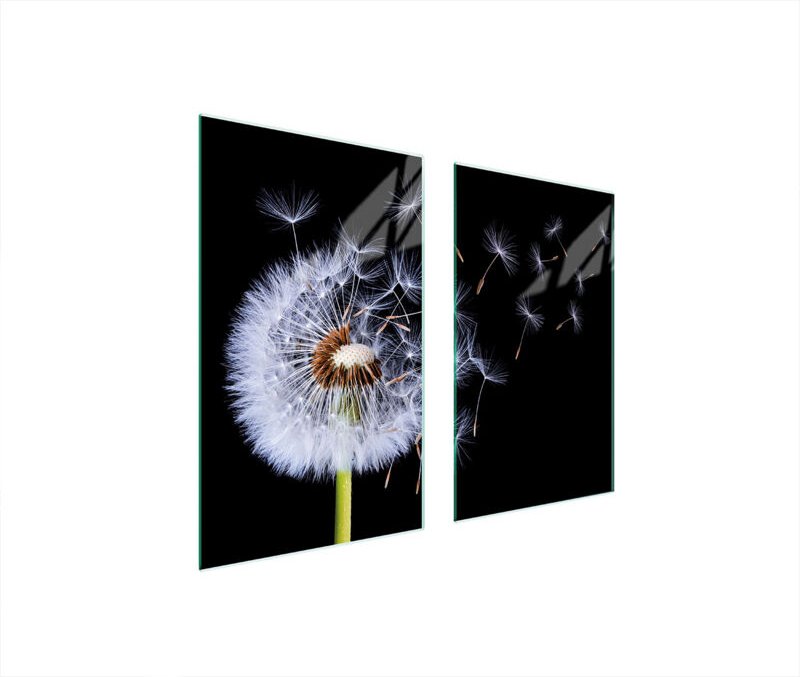GLASSCHUTZPLATTE FÜR HERD 75x52 BLUME
