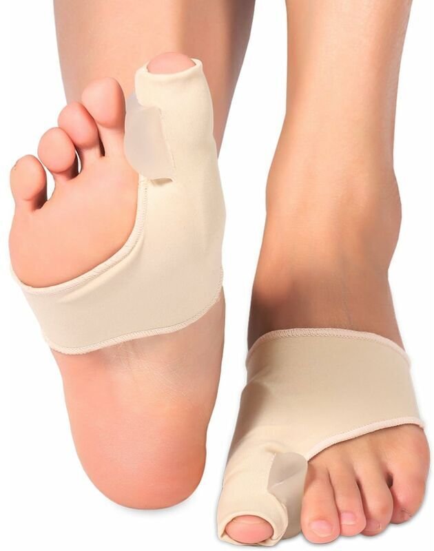 4 divaricatori trasparenti per alluce valgo, misura universale, silicone migliorato