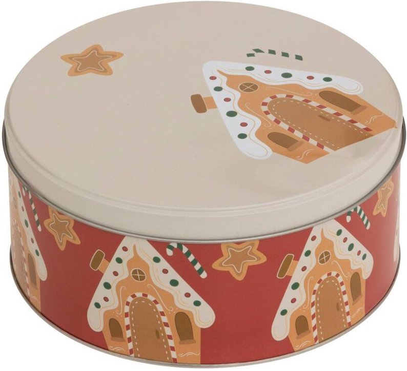 Vorratsdose weihnachten 2,4l rund aus metall - 5five