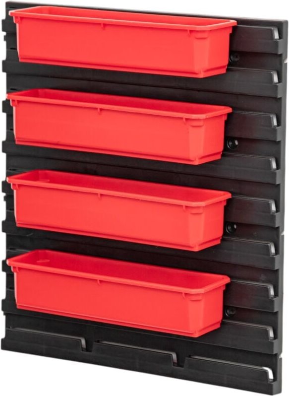 Qbrick - System Container Set Nr. 4 Werkstattwand 39 x 35 cm mit 4 Behältern für pro Organizer 100 Expert / 200 Expert /...