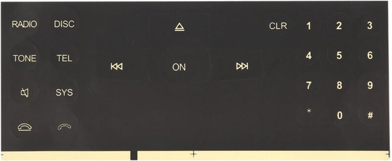 Jeffergarden - Eosnow Autoradio-CD-Tasten-Aufkleber für Mercedes Benz 2008–2014, Autozubehör