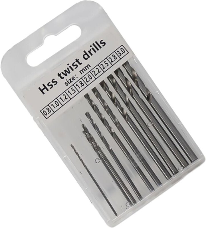 Mini-Handbohrer, Holzbohrer zur Schmuckherstellung – präzises Bohren für verschiedene Materialien (10 Bohrer) - Lntyq