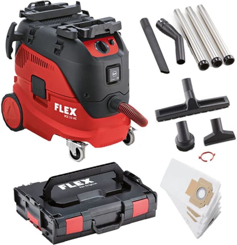 Sicherheitssauger vce 33 l AC-Kit + Vliesbeutel + L-Boxx + Reinigungsset - Flex