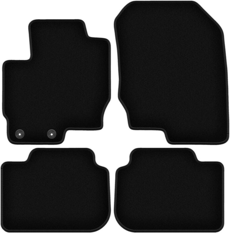 BASIC schwarze Veloursmatten für: Mitsubishi Colt VII Fließheck (2008-2012)