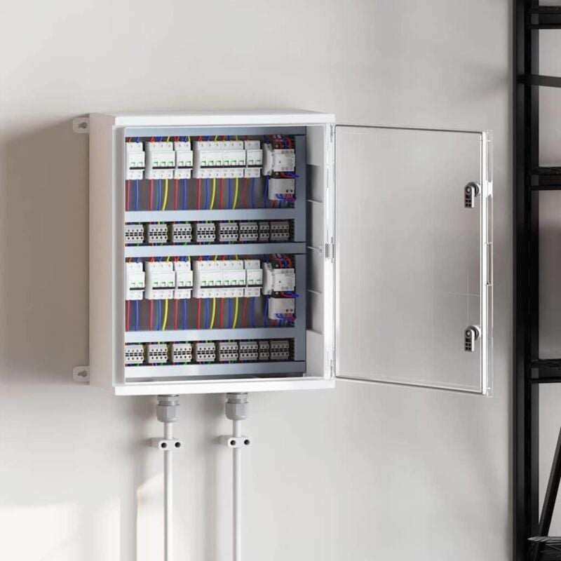 Thumbnail - Steuerschrank Grau 50 x 22 x 60 cm abs Kunststoff Vidaxl