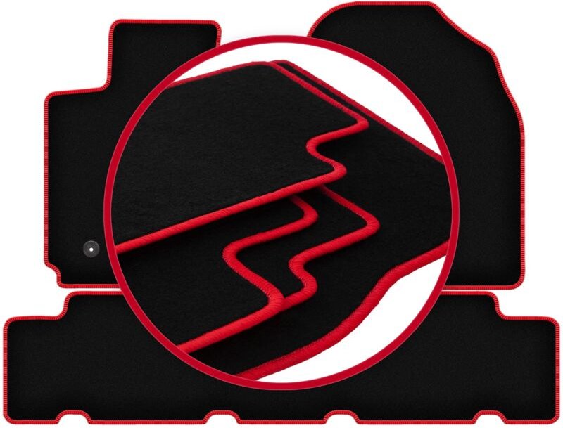 CARLUX-RED Autofußmatten für: Toyota RAV4 III SUV (2006-2013)