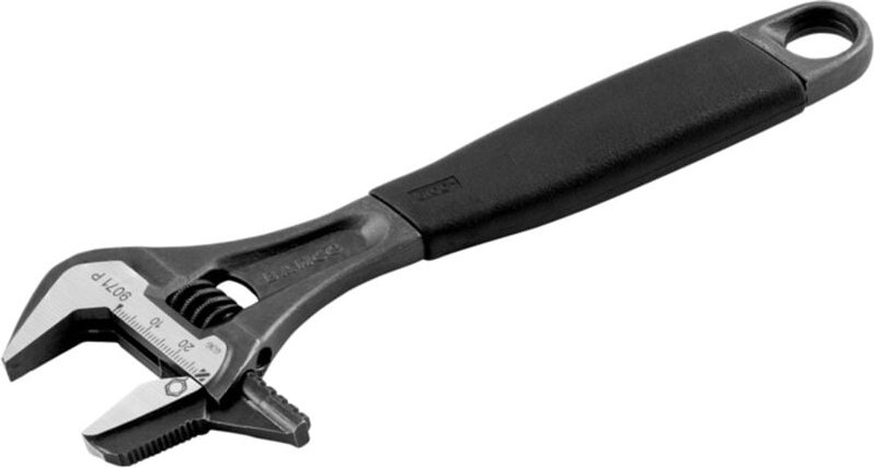 Bahco 21 mm ERGO Rollgabelschlüssel, phosphatiert, mit gummiertem Griff und einstellbarer Backe