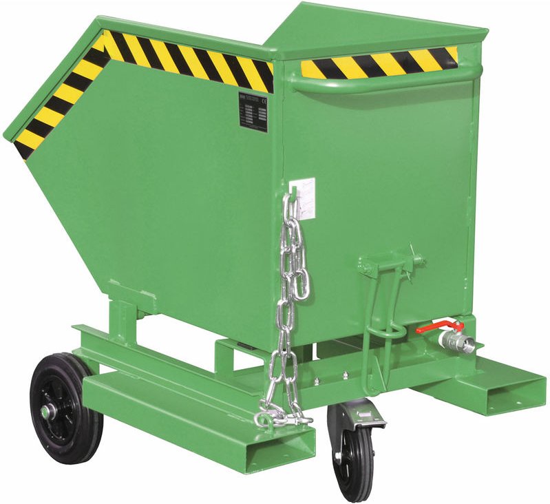 Bauer Späne-Kastenwagen SKW-ET 250, lackiert, Resedagrün