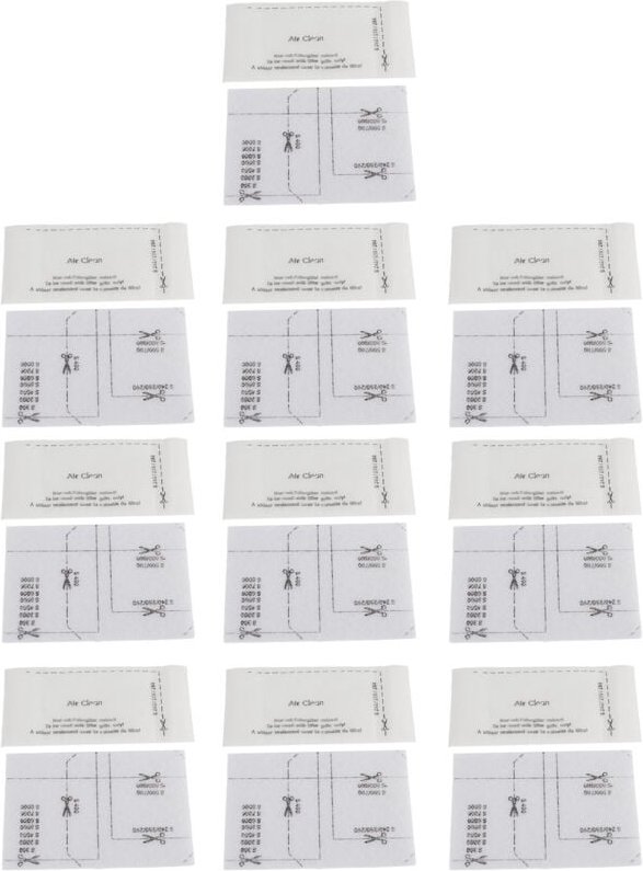 Eosnow 10Set Faserfilter Bildschirm Kit Vakuumreiniger Zubehör für Miele fjm gn Serie Weiß geeignet