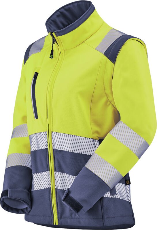 Softshell-Jacke Hv Damen Tian Neon-Gelb/ Marineblau 2xl