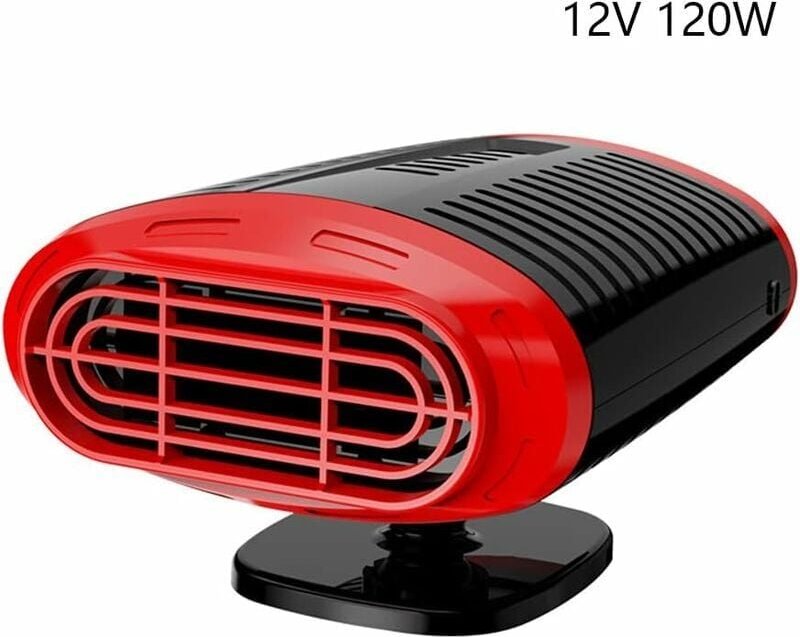 Thumbnail - SNQ - Mini-Autoheizung, tragbarer 12-V-120-W-Zigarettenanzünder-Defroster-Demister mit heißem und kaltem Wind, Schwarz