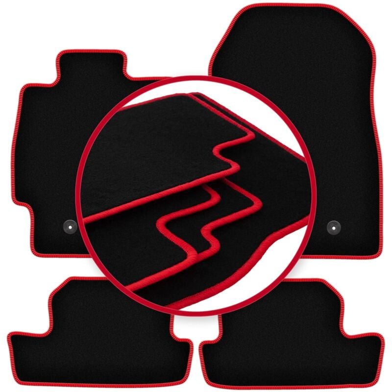 CARLUX-RED Autofußmatten für: Subaru BRZ Coupé (2011-)