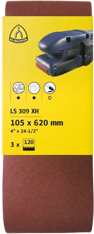 Ls 309 xh Hobbänder 65 x 410 mm Korn 40 F5 SB-verpackt im Reiter - Klingspor