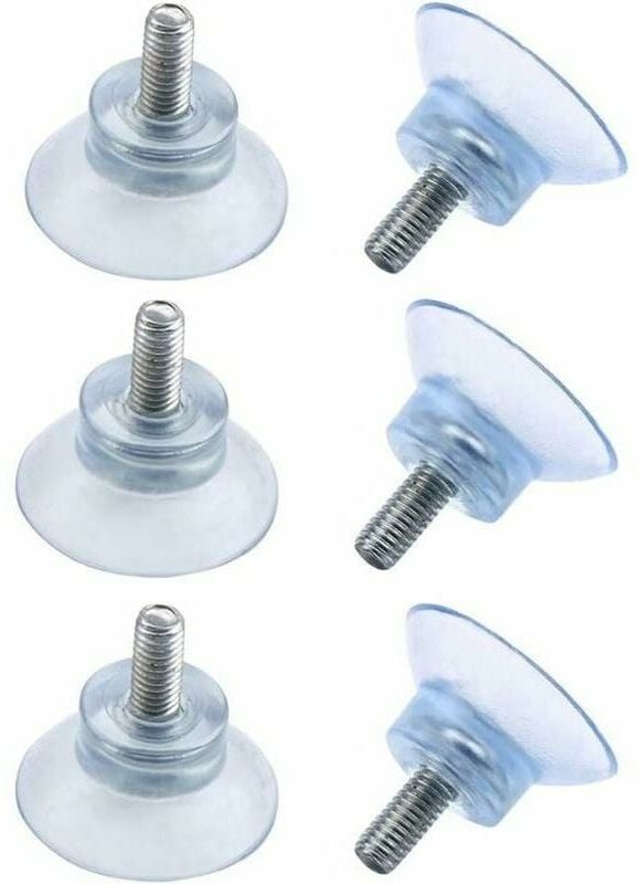 Ventouses Ø 30 mm avec Filetage M6x15mm ,,6Pcs