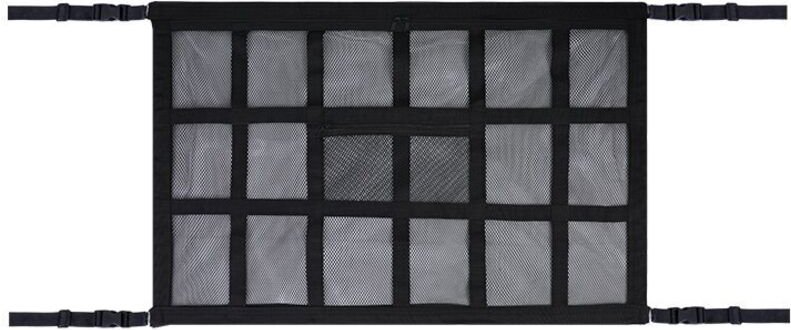(18 Gitter, 90 x 65 cm) Autodach-Aufbewahrungsnetz, Auto-Organizer-Tasche, universelle elastische Netztasche für den Aut...