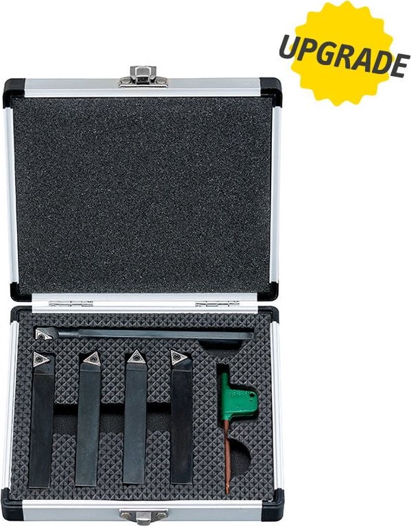 Satz mit 5 16-mm-Einsatzwerkzeugen fur Metalldrehmaschinen Fervi b007/16