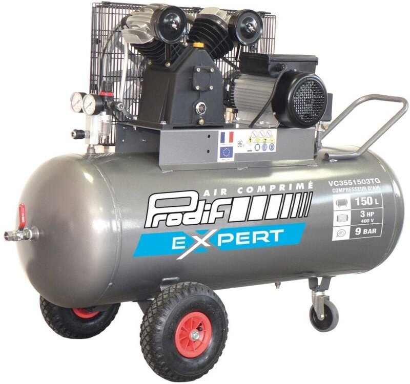Luftkompressor Prodif 150l 9 Bar 3 Cv Triphase - Vc3551503tg