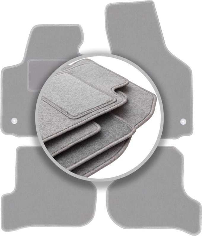 Graue Automatten für: Seat Leon II Schrägheck (2005-2012)