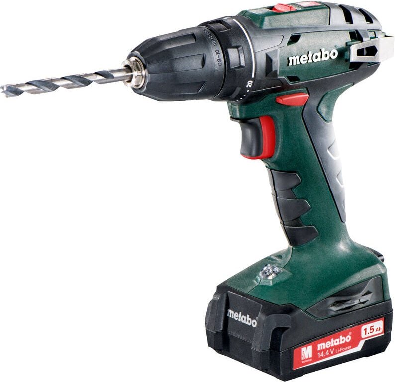 Metabo - Akku-Bohrschrauber bs 14,4, 2x 1,5 Ah und Ladegerät im Koffer