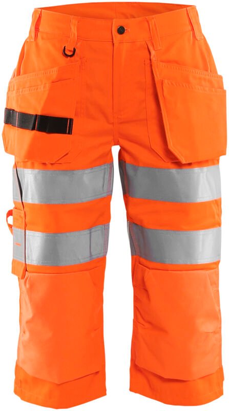 Arbeits-Pantacourt für Damen mit hoher Sichtbarkeit 7139 – Neonorange 2XL – FR(50) – SE(C48) – Normen