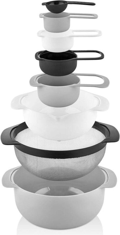 Herzberg - 8 in 1 schussel messbecher set