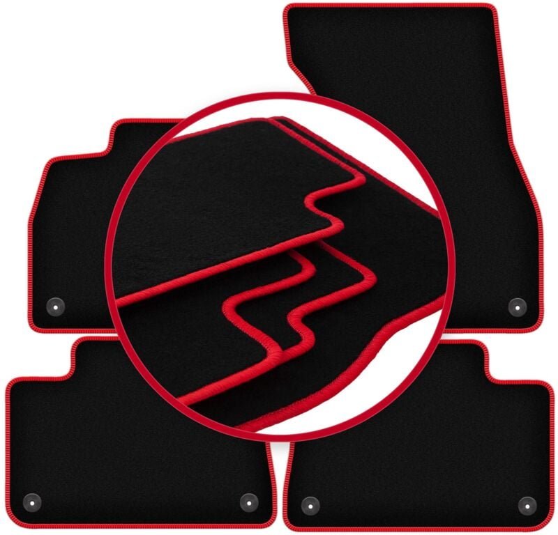 CARLUX-RED Autofußmatten für: Audi e-Tron SUV (2018-)