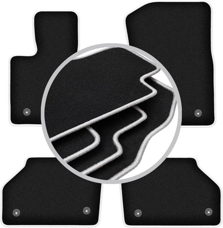 CARLUX-SILVER Autofußmatten für: BMW X3 F25 SUV (2010-2017)