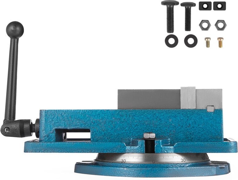 Mophorn - 4-Zoll-Präzisionsschraubstock für Fräsmaschinen, 360° drehbare Basis, Accu Lock-Schraubstockklemme, 100 mm Bac...