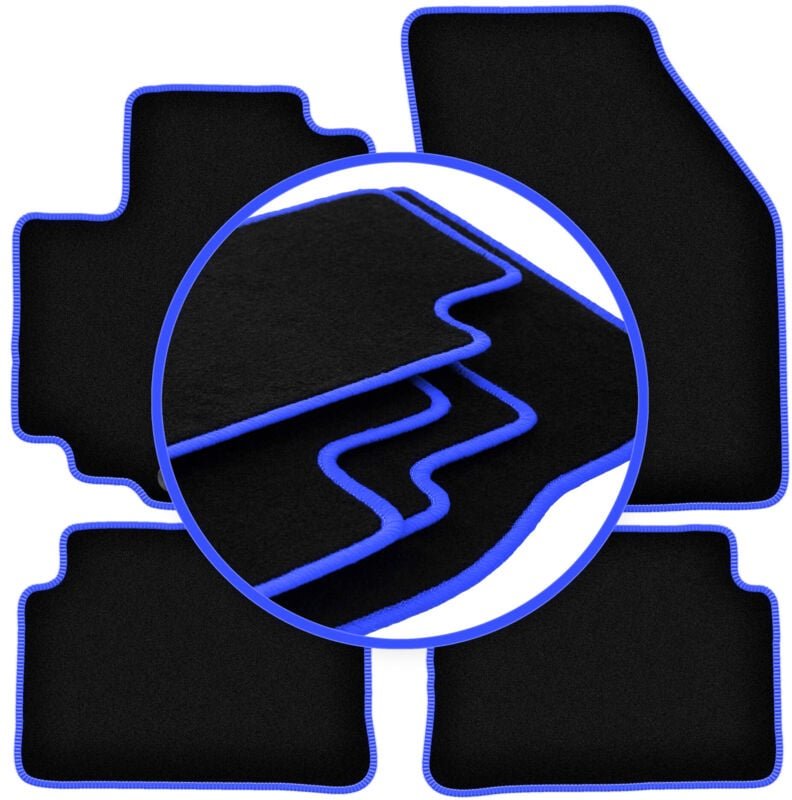 CARLUX-BLUE Autofußmatten für: Suzuki Alto VIII Fließheck (2009-2015)
