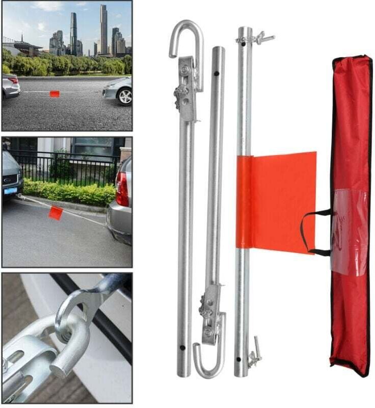 ALOVZE Abschleppstange 1,8 m 3-teilig bis 2T Fahrzeuge mit stoßdämpfender Anhängerkupplung Auto Abschlepphilfe