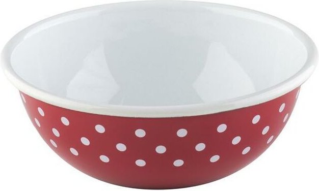 Riess Country Küchenschüssel Ø14cm Pünktchen rot