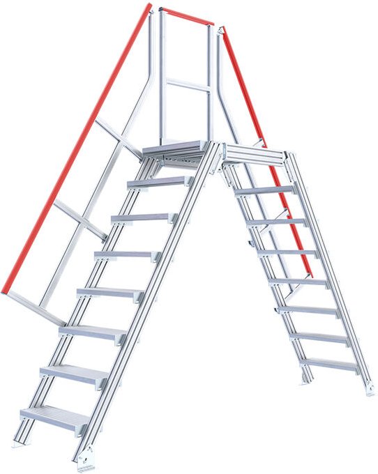 Leiternüberstieg - Schräglage 60° - Breite Stufen : 1.00m - 2240/1006