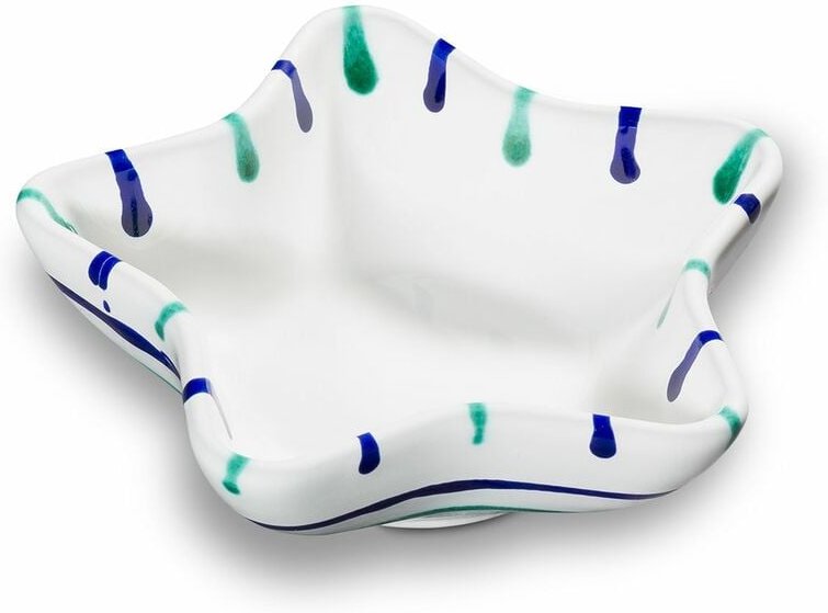 Gmundner Keramik - Traunsee, Sternschale (l: 14cm)