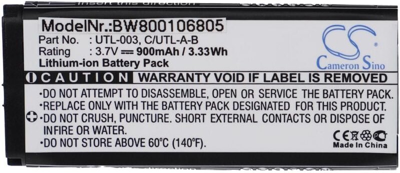 Vhbw - Akku kompatibel mit Nintendo ds xl, DSi ll, DSi xl UTL-001 - Ersatz für c/utl-a-bp, UTL-001 - (Li-Ion, 900mAh, 3....