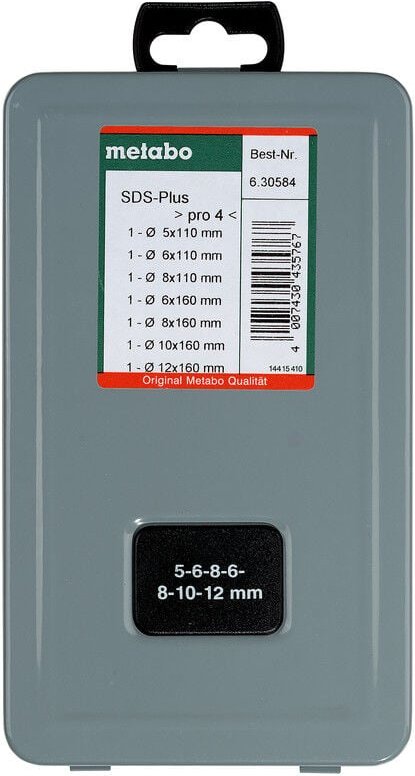 Hammerbohrer-Set SDS-plus Pro4 (2C) 7tlg. (630584000) - Metabo