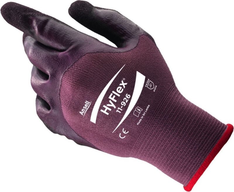 Handschuh HyFlex 11-926, violett,3/4 ,Gr.7 12 Stk - Ansell
