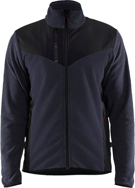 Strickjacke mit Softshell 5942 – Dunkelmarine/Schwarz L