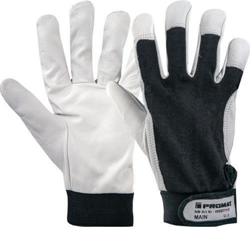 PROMAT Handschuhe Main Größe 11 schwarz/naturfarben EN 388 PSA-Kategorie II
