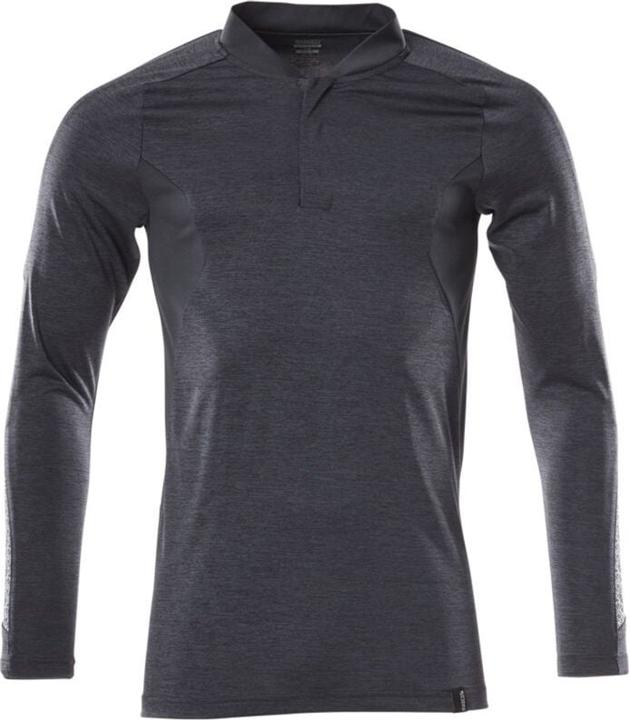 Accelerate Polo-Shirt, feuchtigkeitstransportierendes coolmax® pro, langarm, moderne Passform Gr. l schwarzblau - Mascot
