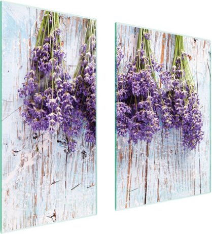 GLASSCHUTZPLATTE 75x52 LAVENDEL