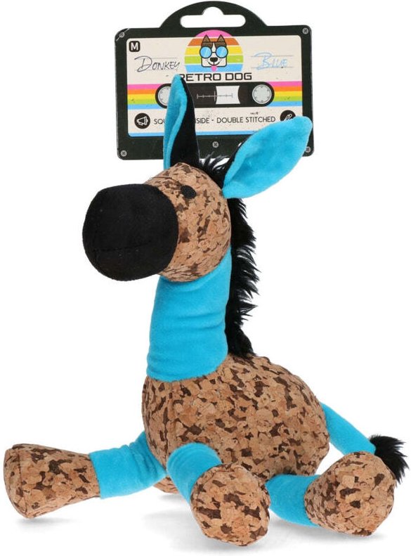 Retrodog esel blau m