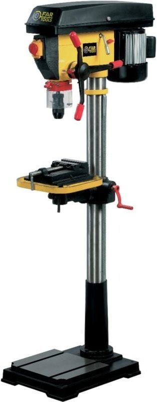 Thumbnail - Fartools - Säulenbohrmaschine dpc 25C - 550 w - Höhe 1560 mm - Schwanenhals 162.5 mm - Selbstspannendes Bohrfutter 16 mm...