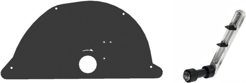 Schnitttiefeneinstellung inkl. Adapterblech für ETR/ETR350P/ETR350.1P