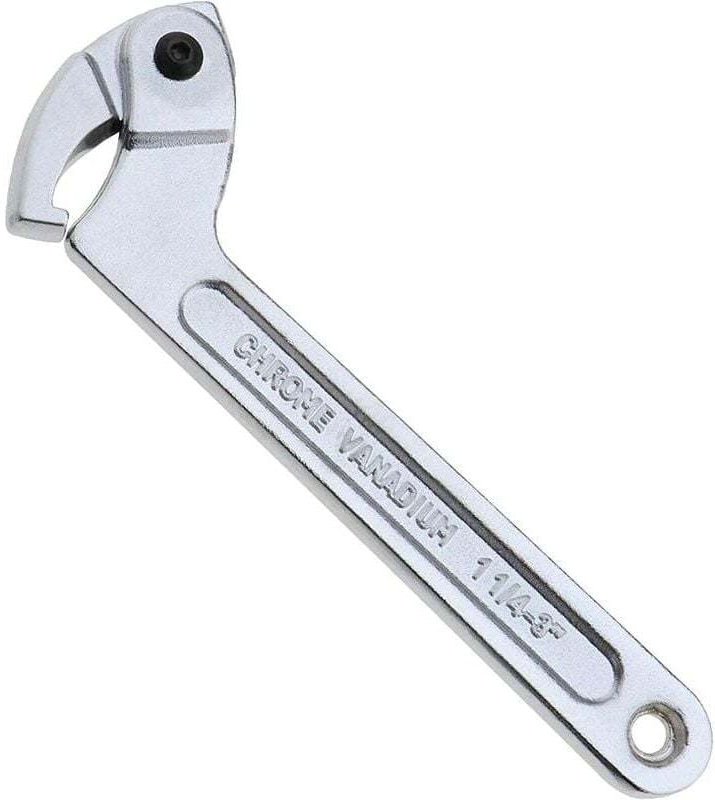 Der Herr der Werkzeuge Haken verstellbarer Schraubenschlüssel C-Form 32–76 mm Chrom-Schwenkwerkzeug C-Schraubenschlüssel