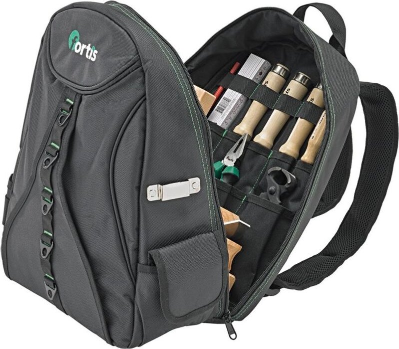 Werkzeugsortiment Holz 21-tlg. im Rucksack - Fortis