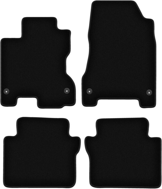 BASIC schwarze Veloursmatten für: Renault Koleos I SUV (2007-2016)