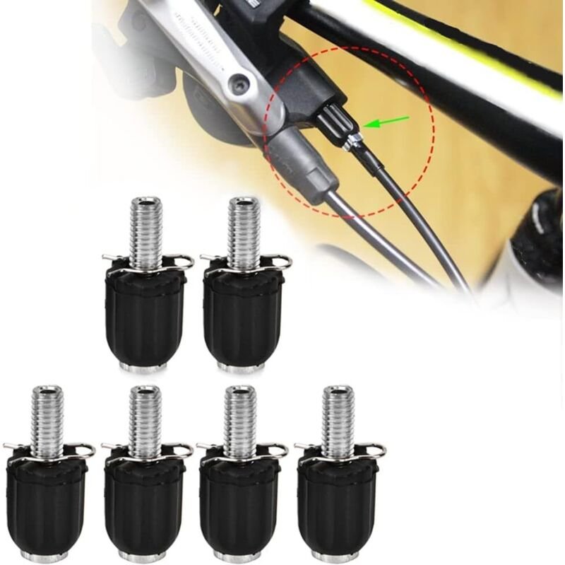Fahrradkabel-Einsteller, M5 Fahrradkabel-Einstellschraube für Daumenschalthebel, Scheibenbremskabel-Einstellung, 3 Paar ...